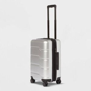 Carry On Hardside Suitcase - Open Story Silver